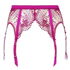 DITA VON TEESE Julie's Roses Garter belt 6 clips SZ M S D46019
