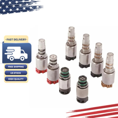 8x Solenoid Kit 6 Speed For Hyundai Kia A6LF1/2/3 A6MF1/2 Chevrolet Ix35 I30