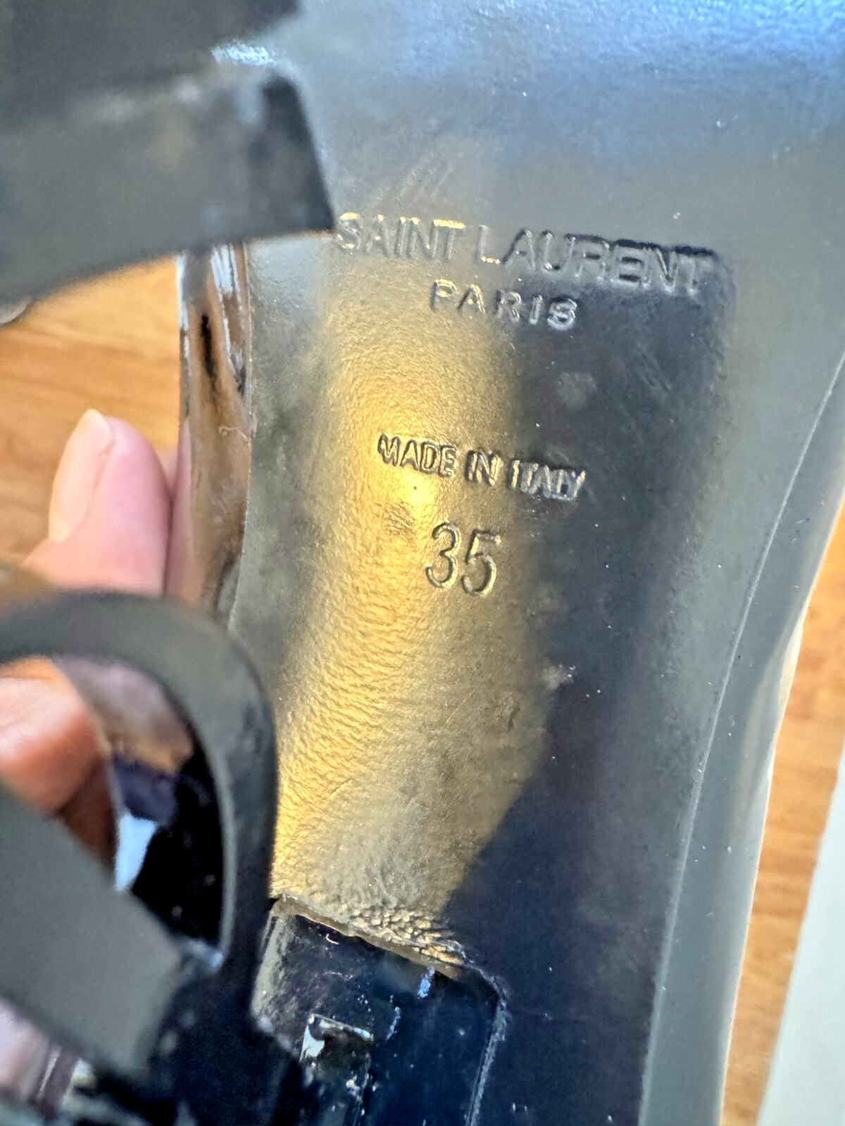 Scarpe con tacco YSL Yves Saint Laurent Opyum décolleté taglia 35 US 5 tacco IN SCATOLA