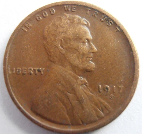 1917 S Lincoln Cent,  EF,   (17SSE6)