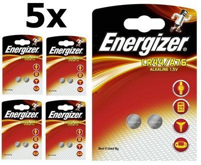 Us Bs272 5x Energizer G13 Lr44 6 1 5v Button Cell Battery 5x Blisters Ebay