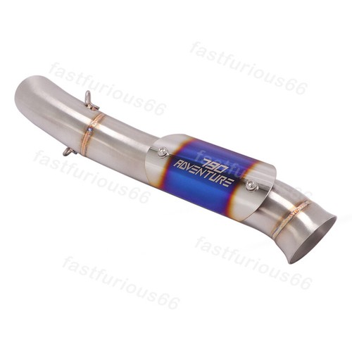 Motorcycle Exhaust System Mid Pipe Modified Muffler 51MM For 790 ADV 2020-2023 - Picture 10 of 13