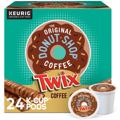 New The Original Donut Shop, TWIX Flavored K-Cup Coffee Pods, 24 Count