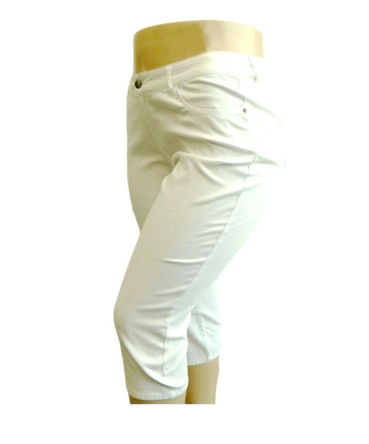 Kim Rogers Size 10 White Signature Dress Pants Stretch Elastic Waist Pull On | eBay