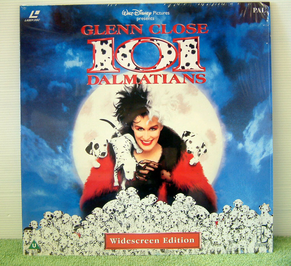 101 Dalmatians (1996) PAL Laser Disc,Walt Disney Live Action