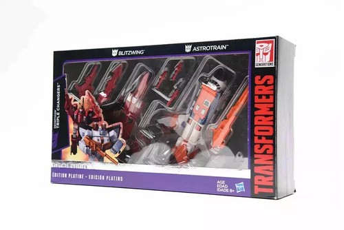Transformers G1 K.O.Platinum Edition Astrotrain Blitzwing Triple Changers Neu - Bild 5 von 5