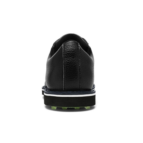 Herren Atmungsaktiv Leder Golf Sneaker Rutschfest Spikes Golf Turnschuhe Schnürschuh - Bild 5 von 9