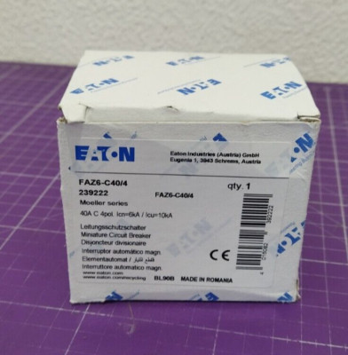 Eaton FAZ6-C40/4 239222 40A 4Pol Motorschutzschalter 4015082392222 - UR
