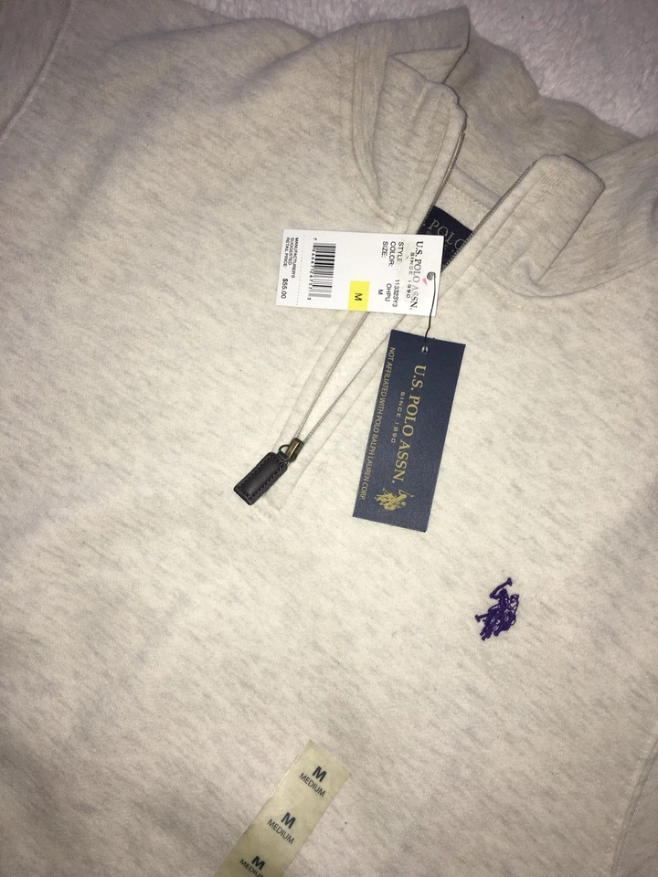 US Polo Assn Men’s Half Zip Sweater Size M - Image 4 of 4