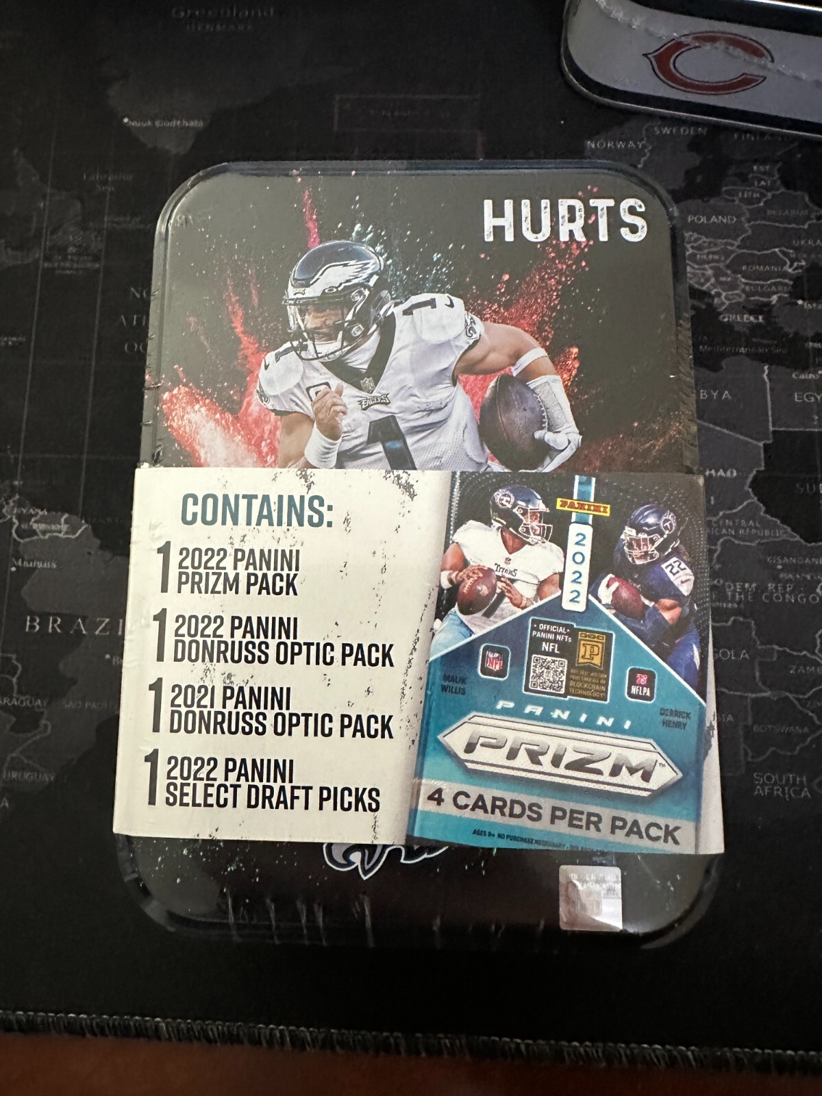 Panini Football Collectible Tin 2021 2022 Donruss Optic Prizm Select