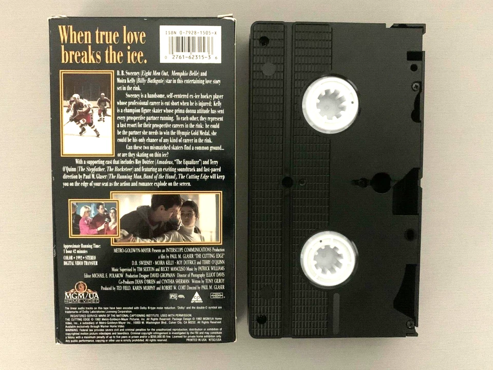 (VHS, 1992) The Cutting Edge - Collectible/Display Quality - Image 3 of 4