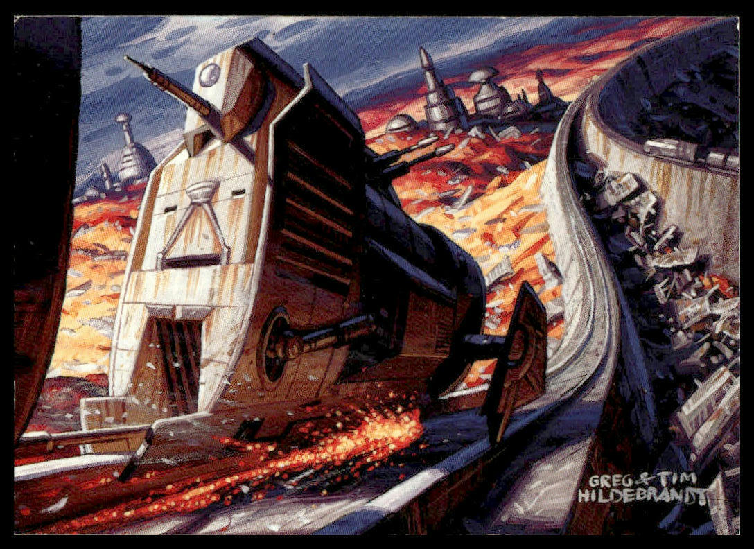 Dash Rides Ord Mantell Hovertrain 1996 Topps Star Wars Shadows Of