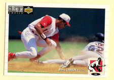 1994 UD Collector's Choice Barry Larkin baseball card #171 Cincinnati Reds HOF
