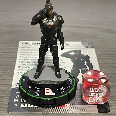 Marvel Heroclix Black Panther 031b Col. James Rhodes Rare Prime