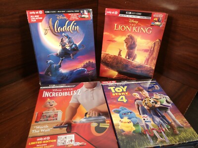 Aladdin 2019+Lion King 2019+Incredibles 2+Toy Story 4 Digibooks