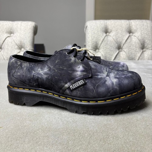 Dr Martens x Pleasures 1461 Bex 'Tie Dye - Black' Men's Size 10 - Picture 2 of 9
