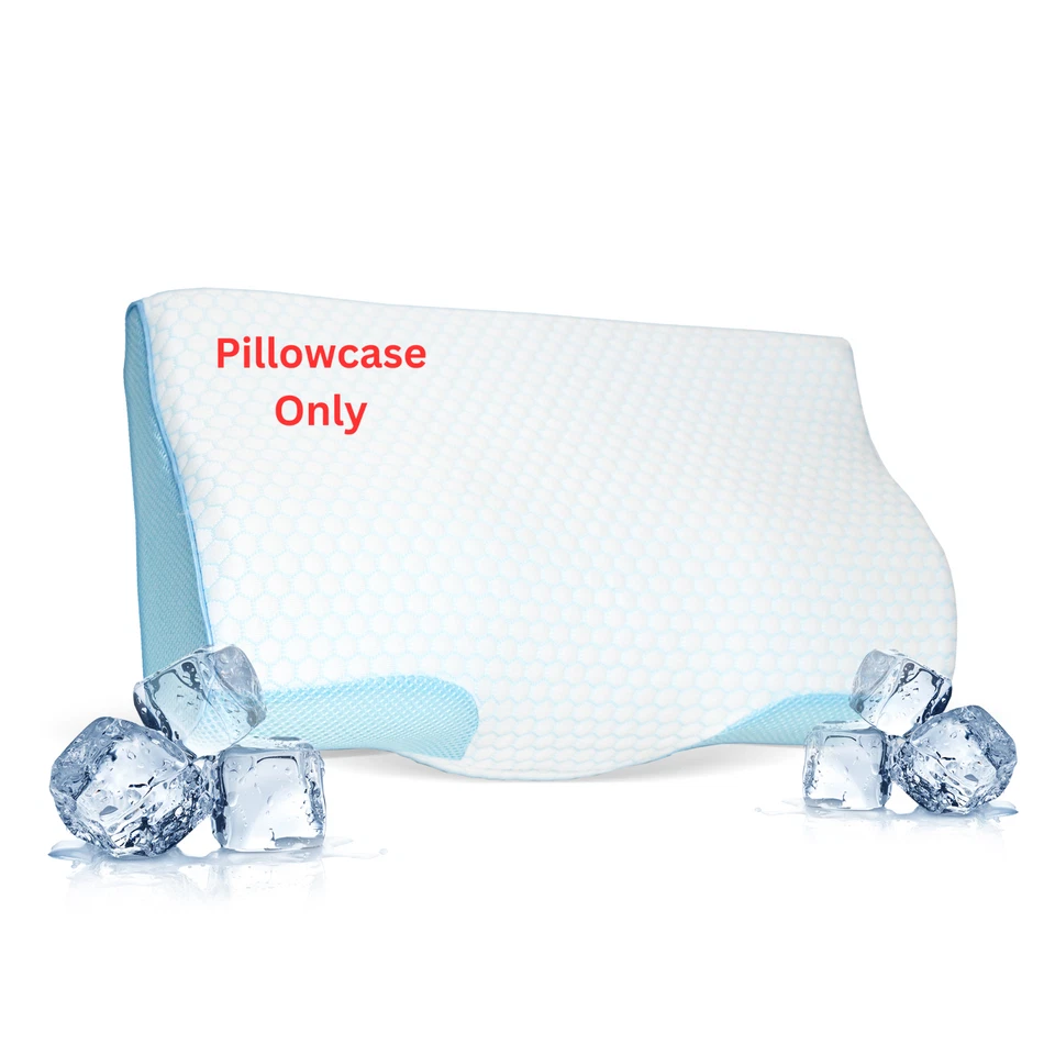 | DERILA® | Almohada de espuma viscoelástica O funda de almohada adicional. Soporte ergonómico para cuello Foto 2 de 3