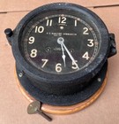 Antique Chelsea Us Maritime Commision Ship's Bell Deck Clock Wwii w/ Key Wwii