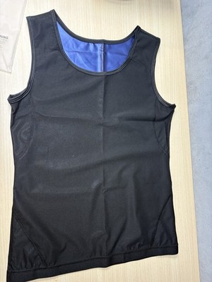 Men Sauna Sweat Vest Body Shapers Slimming Shapewear Tank Top Small medium