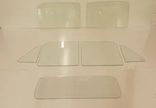 1951 1952 1953 Chevy GMC Pickup Glass 2pc Windshield Vent Door Back Clear Window