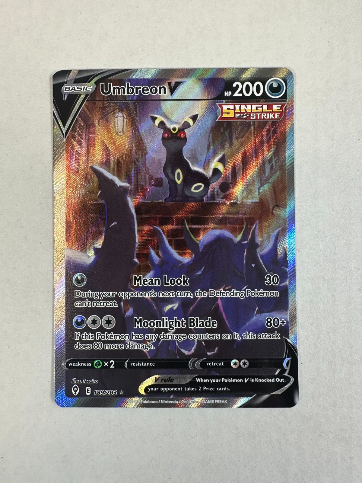Umbreon V 2021 Sword & Shield: Evolving Skies #189/203 Holo