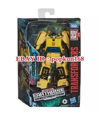 New Transformers Sunstreaker Autobot Earthrise Hasbro Deluxe Action Figure Toys