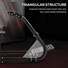 Supllueer Racing Simulation Cockpit With Seat Adjustable Fit Logitech G920 G923