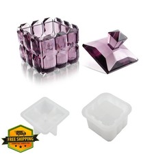 Resin Box Mold Jewelry Trinket Storage Container Jar Silicone Casting