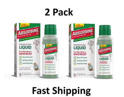 Absorbine Jr. Extra Strength Pain Relief for Body Aches , Pains, 4 oz, 2 Pack