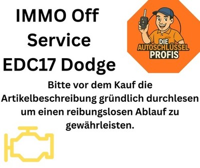 Wegfahrsperre Deaktivieren, WFS OFF, IMMO OFF, Dodge EDC17