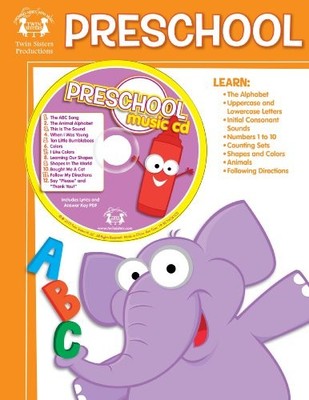 PRESCHOOL ACTIVITY BOOK (TWIN SISTERS PRODUCTIONS: GROWING *Excellent Condition*