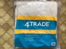 4 Trade Cotton Twill Dust sheet.