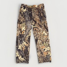 Vintage Mossy Oak Break Up USA Made Camo Hunting Outdoor Pants 34x30 Adjustable