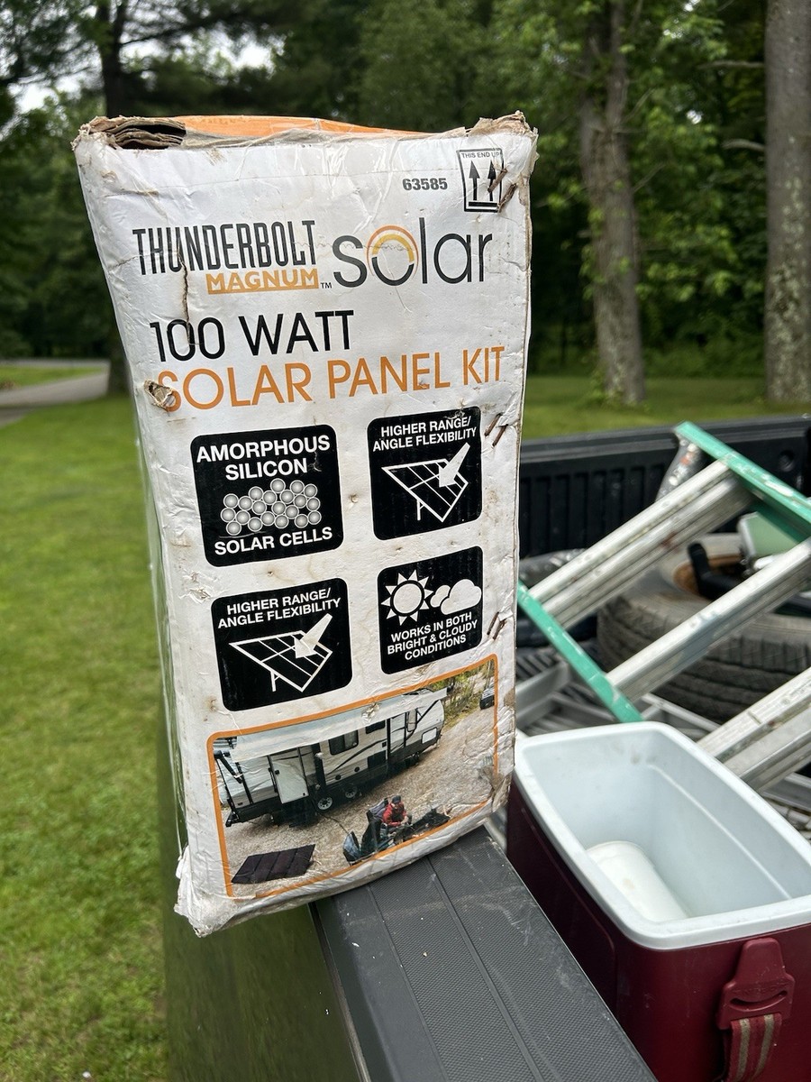 THUNDERBOLT MAGNUM SOLAR 63585 100 WATT AMORPHOUS SOLAR PANEL KIT