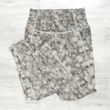 Evolution And Creation Cropped Grey Marbled Leggings Sz Small - Yoga Gym