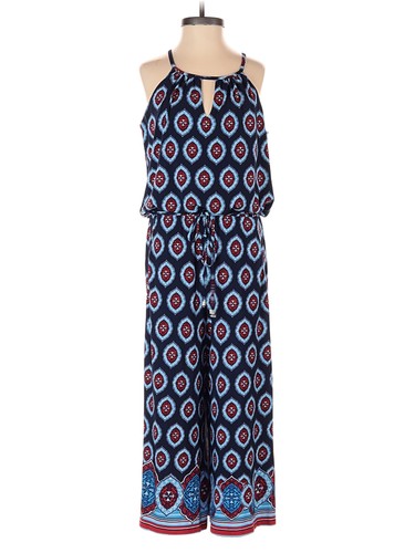 London Times Women Blue Jumpsuit 4