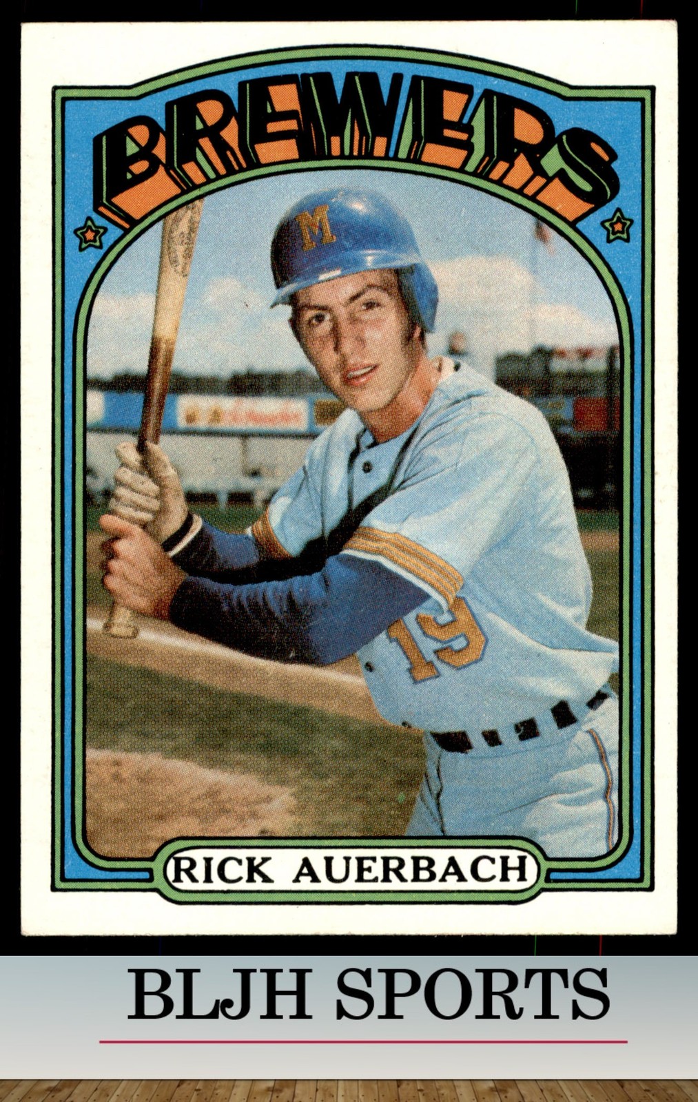 1972 Topps #153 Rick Auerbach  RC Milwaukee Brewers