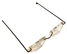 Eyeglasses for doll bear Santa 3-1/4" Hex wire frame acrylic lenses granny toy