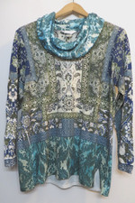 Christopher Banks Sweater Shirt Womens XL Colorful Cowl Neck Pullover Tunic