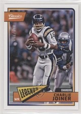 2018 Panini Classics Legends Red Back 19/299 Charlie Joiner #114 HOF 1u6