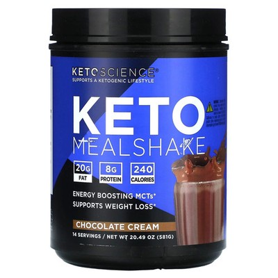2 X Keto Science, Keto Meal Shake, Chocolate Cream, 20.49 oz (581 g)