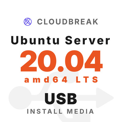 Ubuntu Server 20.04 amd64 LTS Bootable/Live Install USB NEW