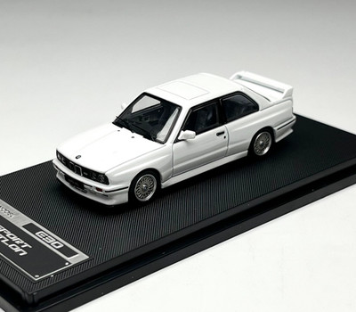 EY Mortal 1:64 White M3 E30 Coupe Evolution Sports Model Diecast Display Car 