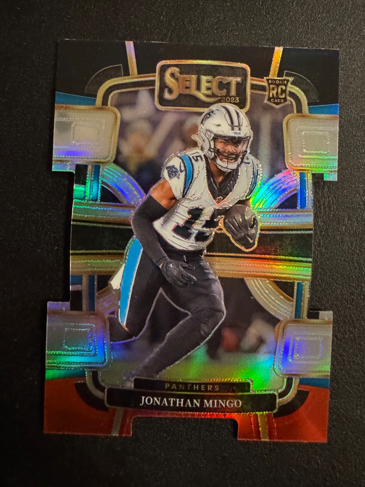 2023 Panini Select - Concourse Jonathan Mingo #16 Black & Red Prizm Die-Cut (RC)