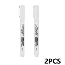 1/2/3pcs White Permanent Marker Pens For Metal, Art, Drawing, Wood, Plastic