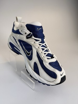 Vtg 03  Nike Xcellerator Y2K Chunky Dad Sneaker White Navy Blue 2000s Men Sz 11