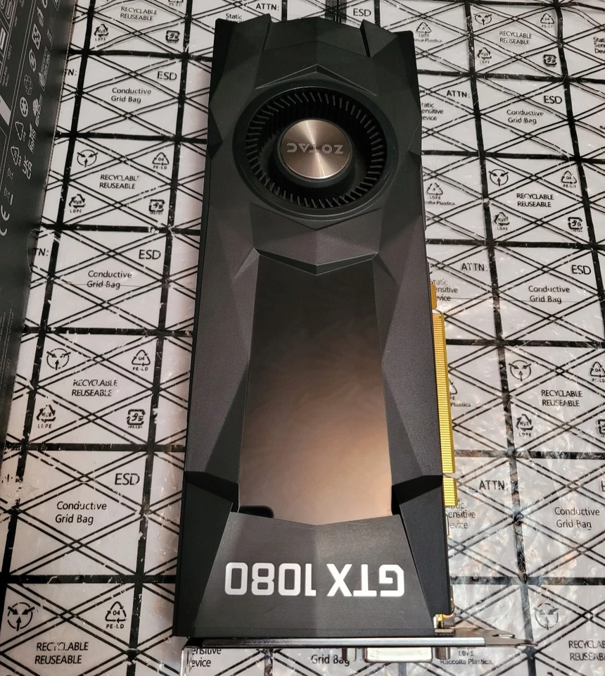 REFURB Nvidia ZOTAC GTX 1080 8gb BLOWER PC Gaming Graphics card Expert Tested - Image 2 of 4
