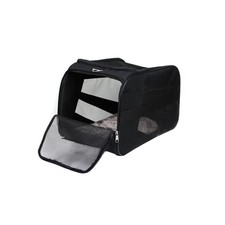 Pet Smart Cart Carrier, Medium, Black, Soft Sided Collapsible Folding Travel ...