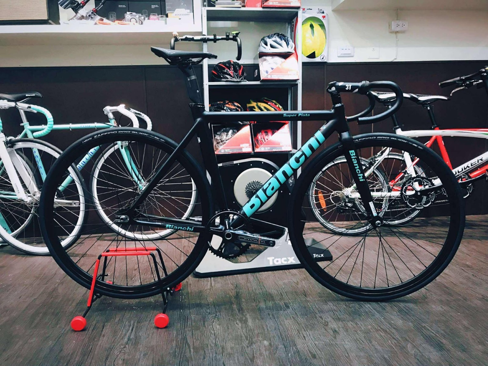 Rare NOS Bianchi Super Pista Black Frame Set Track Bike Fixie 51cm Complete OG