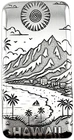 10 ozt 999 Fine Silver Art Bar - HAWAII TRAVEL - ADAMO TECHNE - Limited Edition